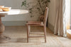 Nayan Leather & Jute Dining Chair - Tan-nkuku