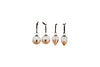 Nevasa Baubles - Clear & Antique Copper (Set of 4)-nkuku