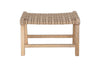 Nish Mango Wood & Jute Strap Stool - Natural-nkuku