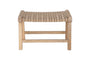 Nish Mango Wood & Jute Strap Stool - Natural-nkuku