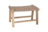 Nish Mango Wood & Jute Strap Stool - Natural-nkuku