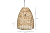 Noko Rattan Conical Pendant - Natural-nkuku