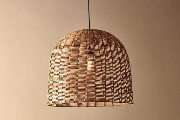 Noko Wicker Dome Pendant - Large-nkuku