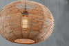 Noko Wicker Round Pendant - Natural - Large-nkuku