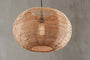 Noko Wicker Round Pendant - Natural - Small-nkuku