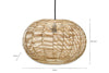 Noko Wicker Round Pendant - Natural - Small-nkuku