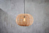 Noko Wicker Round Pendant - Natural - Small-nkuku