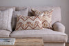 Nuvali Cotton & Jute Cushion Cover - Rust-nkuku