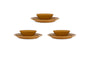 Nuwara Dinnerware Set - Mustard (Set of 12)-nkuku