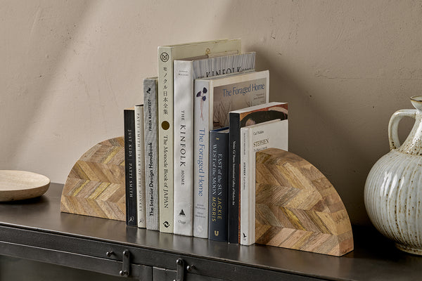 Oyvu Mango Wood Bookends