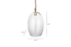 Otoro Recycled Glass Pendant - Clear - Large Oval