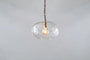 Otoro Recycled Glass Pendant - Clear - Small Round