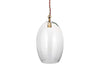 Otoro Recycled Glass Pendant - Clear - Large Oval