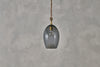 Otoro Recycled Glass Pendant - Smoke - Small Oval