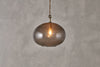 Otoro Recycled Glass Pendant - Smoke - Large Round