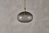 Otoro Recycled Glass Pendant - Smoke - Large Round