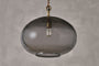 Otoro Recycled Glass Pendant - Smoke - Large Round