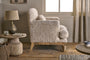 Otas Teddy Cotton Armchair - Off White