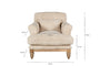 Otas Teddy Cotton Armchair - Off White