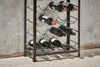 Obra Industrial Wine Rack - Mango Wood & Iron - Large-nkuku