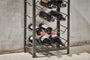 Obra Industrial Wine Rack - Mango Wood & Iron - Small-nkuku