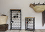 Obra Industrial Wine Rack - Mango Wood & Iron - Small-nkuku