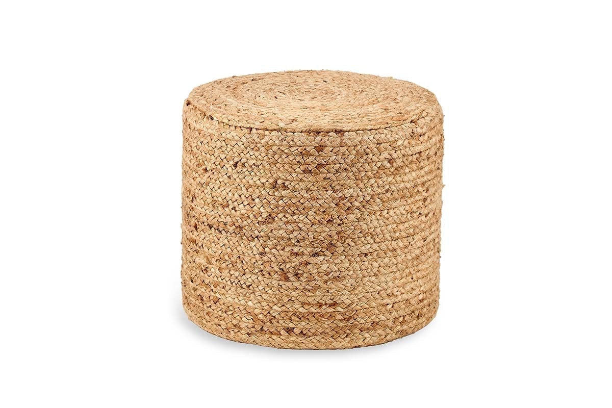 Ondal Round Braided Hemp Side Table- nkuku