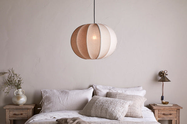 Orisa Linen Lampshade - Off White-nkuku