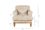 Otas Teddy Cotton Armchair - Off White- nkuku