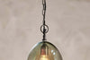 Otoro Recycled Glass Pendant - Green - Large Oval-nkuku