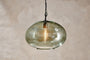 Otoro Recycled Glass Pendant - Green - Large Round-nkuku