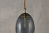 Otoro Recycled Glass Pendant - Smoke - Large Oval-nkuku