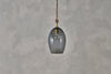 Otoro Recycled Glass Pendant - Smoke - Small Oval-nkuku