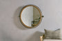 Parutti Mango Wood & Iron Round Swivel Mirror - Natural