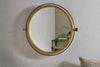 Parutti Mango Wood & Iron Round Swivel Mirror - Natural