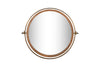 Parutti Mango Wood & Iron Round Swivel Mirror - Natural