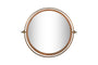 Parutti Mango Wood & Iron Round Swivel Mirror - Natural