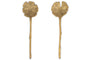 Prakriti Leaf Salad Servers - Brushed Gold (Set of 2)