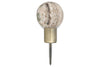 Paladi Marble & Iron Round Hook - Grey-nkuku