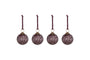 Patta Baubles - Burgundy - (Set of 4)-nkuku