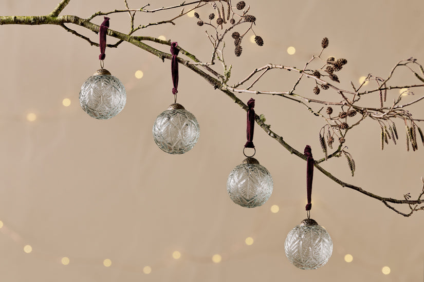 Patta Baubles - Clear - (Set of 4)-nkuku