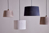 Sanja Cotton Stripe Lampshade - Off White & Grey