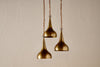 Quinn Hammered Metal Cluster Lamp - Antique Brass-nkuku