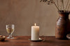 Rustic Soy Blend Pillar Candle - White - Small