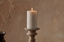 Rustic Soy Blend Pillar Candle - White - Large