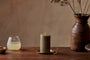 Rustic Soy Blend Pillar Candle - Olive Green - Small