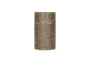 Rustic Soy Blend Pillar Candle - Olive Green - Large