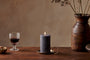 Rustic Soy Blend Pillar Candle - Charcoal - Small