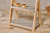 Reyna Cake Stand - Brown Marble