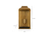 Riad Outdoor Lantern - Antique Brass And Clear